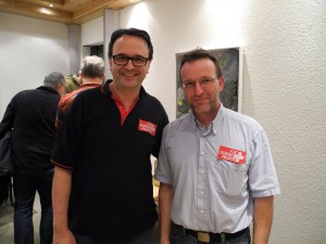 Daniel Ziegenhagen (rechts) und Martin Ulrich freuen sich über die Aufname in den Verband